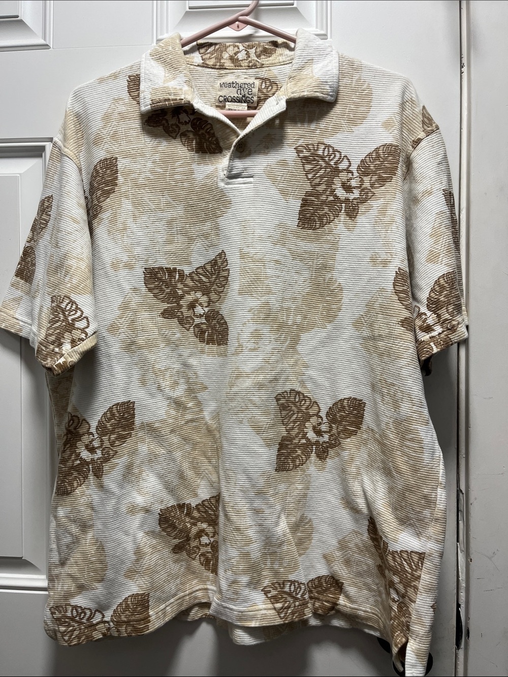 Weathered dye crossing size Large 100% cotton